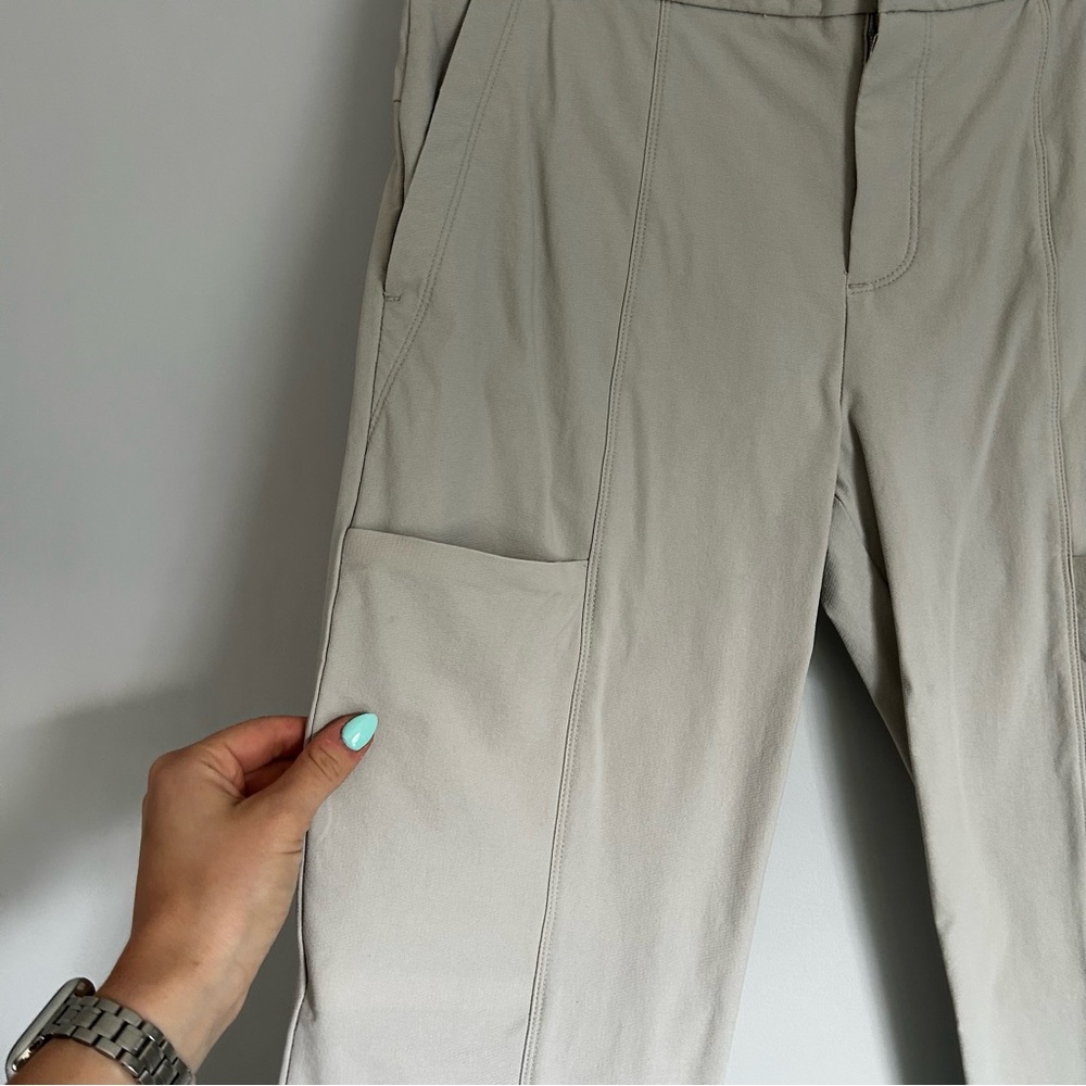 🩷ATHLETA WANDER STASH SKINNY PANT BEIGE TAN NEUTRAL COLOR SIZE 10 TRENDING - Picture 6 of 10